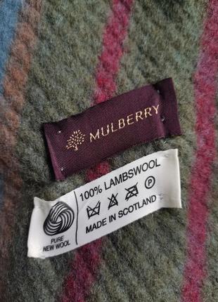 Вовняний шарф від mulberry6 фото