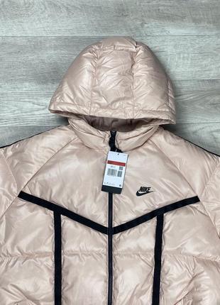 Nike therma-fit куртка l размер женская с этикеткой розовая оригинал9 фото