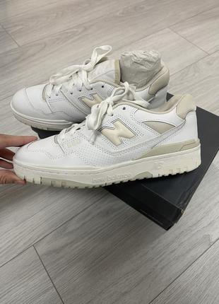 Кроссовки new balance 550 бежевые кожа (40,5 размер) оригинал1 фото