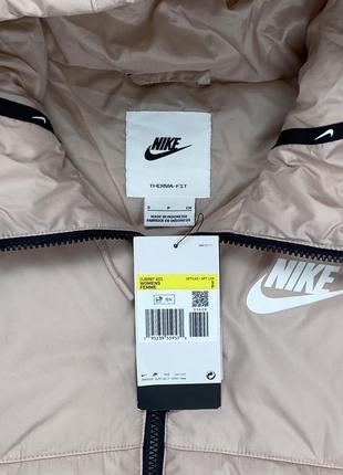 Nike therma-fit куртка xs, s размер женская с этикеткой короткая розовая оригинал7 фото