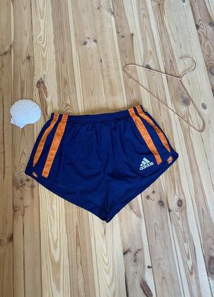Спортивні вінтажні шорти adidas vintage soccer running shorts1 фото