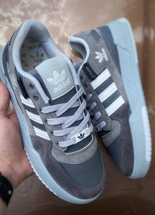 Кроссовки adidas forum low gray.