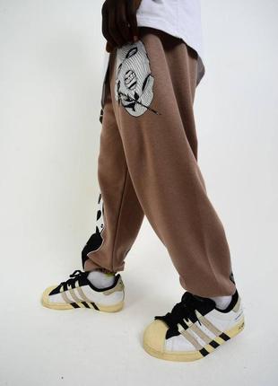 Мужские спортивные штаны / качественные брюки в коричневом цвете на каждый день3 фото