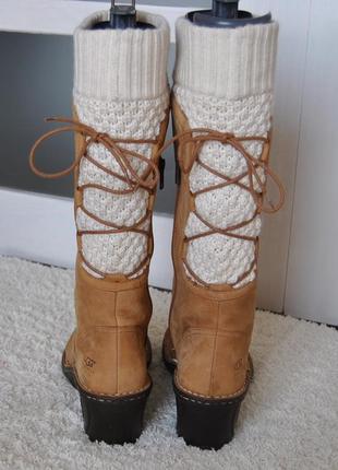 Зимові шкіряні чоботи ugg /зимние кожаные сапоги3 фото
