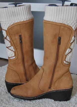 Зимові шкіряні чоботи ugg /зимние кожаные сапоги5 фото