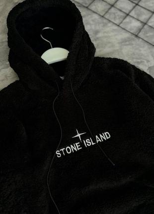 Мужское худи / качественный худи stone island в черном цвете на каждый день5 фото