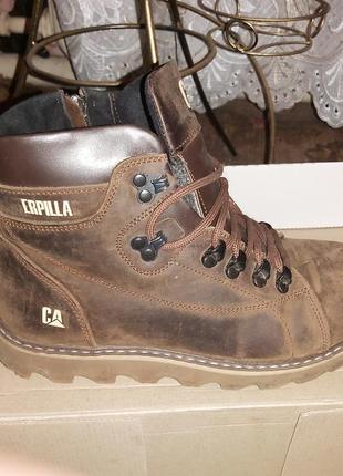 Черевики шкіряні зимові cat caterpillar rider nubuck brown