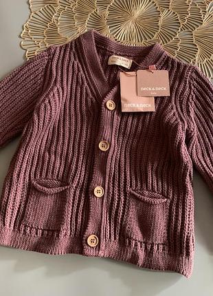 Тепла кофточка (котон & вовна) на 12-18 міс