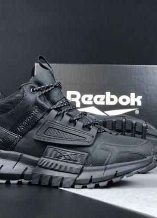 Мужские зимние кроссовки reebok zig kinetica fit черные