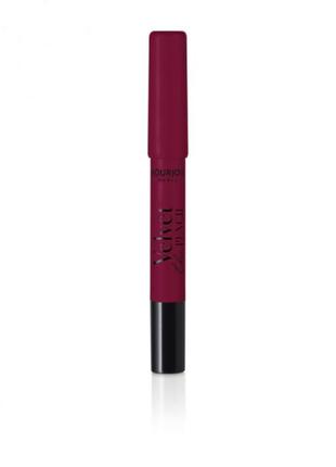 Матовый карандаш для губ bourjois velvet the pencil lipstick 16 burgundy, 3 г