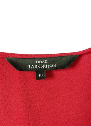 Красная блузка next с длинными рукавами, m10 фото