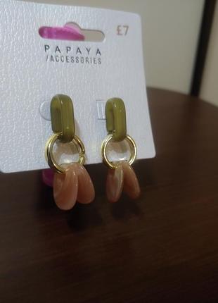 Серьги papaya, бижуткрия