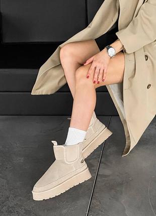 ❄️ угги на платформе ugg ugg neumel chelsea premium ❄️❄️(мех)