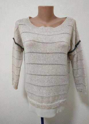 Вязаный свитер из шерсти, полиамид marella3 фото