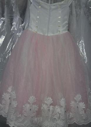 Нарядное детское платье "линта" на 6-10 лет4 фото