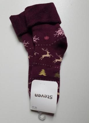 Теплі махрові шкарпетки steven