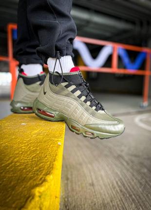 Кроссовки мужские nike air max sneakerboot 95 "khaki"