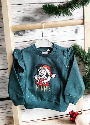 Новогодний свитшот для девочки теплый