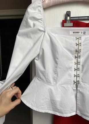 Топ - блуза с длинными рукавами, застежка металлические крючки6 фото