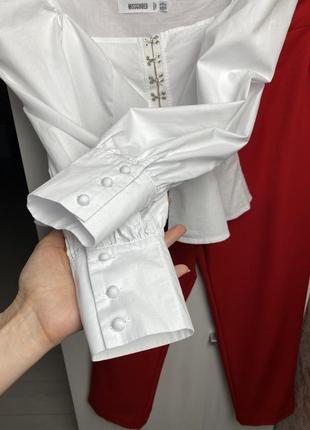 Топ - блуза с длинными рукавами, застежка металлические крючки8 фото