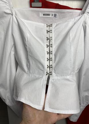 Топ - блуза с длинными рукавами, застежка металлические крючки7 фото
