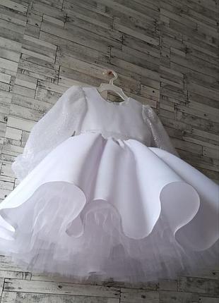 Біла свчткова сукня для дівчинки на свято,день народження подарунок