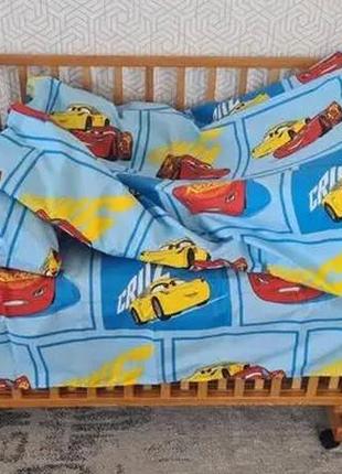 Детское постельное белье в кроватку комплект - маквин 140х110 бязь gold а21684 фото