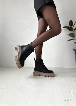 Зимние женские ботинки (натуральная кожа)3 фото