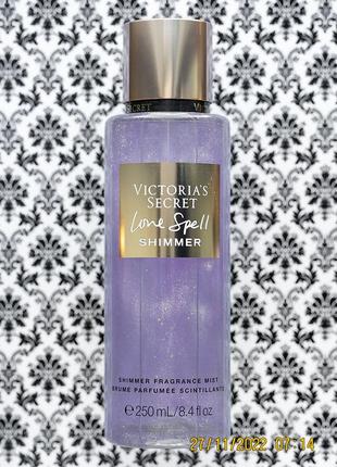 Зволожуючий парфумований лосьйон для тіла victoria's secret love spell shimmer body lotion