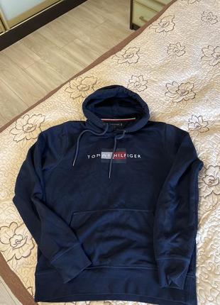 Tommy hilfiger утепленная толстовка мужская navy3 фото