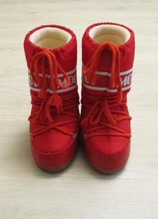 Tecnica moon boot nylon red мунбуты сапоги луноходы р.27-30