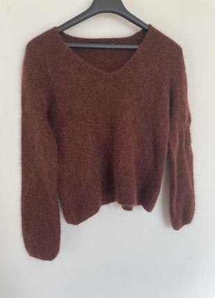 Теплый светер шерсть альпака4 фото