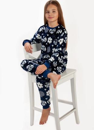 Махрова піжама мікі маус, махровая пижама теплая, теплая пижама подростковая4 фото