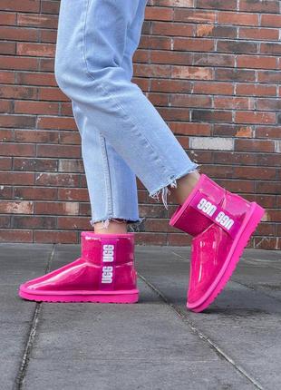 Уггі ugg classic clear mini pink