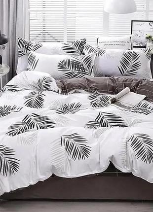 Постільна білизна двоспальна 180х215 - пальміра бязь gold а2197 комплект