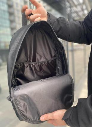 Рюкзак черный унисекс мужской женский экокожа2 фото