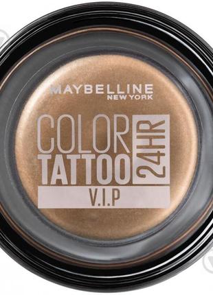 Тіні для повік maybelline new york color tattoo 24 год 180 v.i.p. 4,5 г