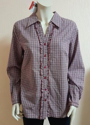 Чарівна сорочка/блузка в карту outfit classic nkd германія, з биркою, 💯 оригінал