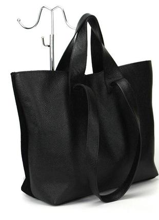 Кожаная замшевая вместительная черная сумка-трансформер5 фото