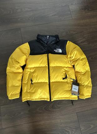 Пуховик куртка tnf 700 the north face 1996 nuptse тнф норт фейс жовтий