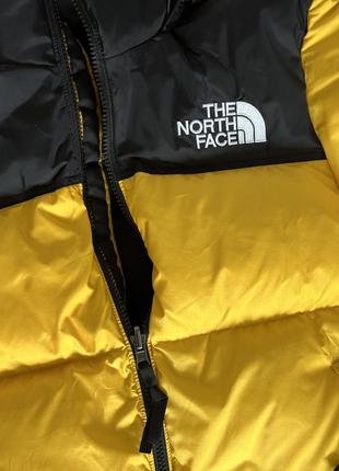 Зимний пуховик tnf 700 the north face 1996 nuptse black yellow тнф зе норт фейс6 фото