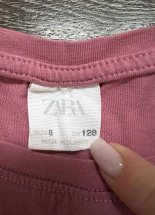 Лонгслів з паєтками від zara на 8 років 128 см.4 фото