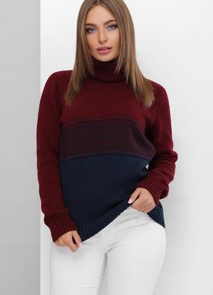 Теплий светр під горло напіввовна — чудова якість5 фото