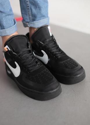 Nike air force 1 low black8 фото