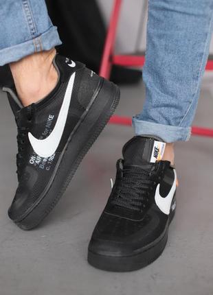 Nike air force 1 low black10 фото