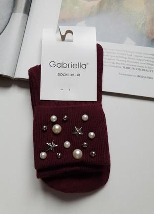 Женские хлопковые носки с камнями gabriella1 фото