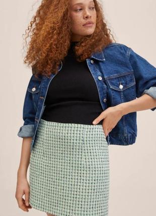 Твидовая юбка mango