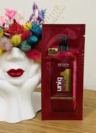 Оригинальный пробник шампунь для волос revlon professional uniq one shampoo1 фото
