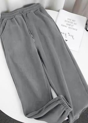 Флісові штани, якісні джогери на кожен день, штани на резинці утеплені6 фото