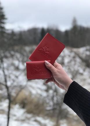 Обложка для документов из натуральной кожи